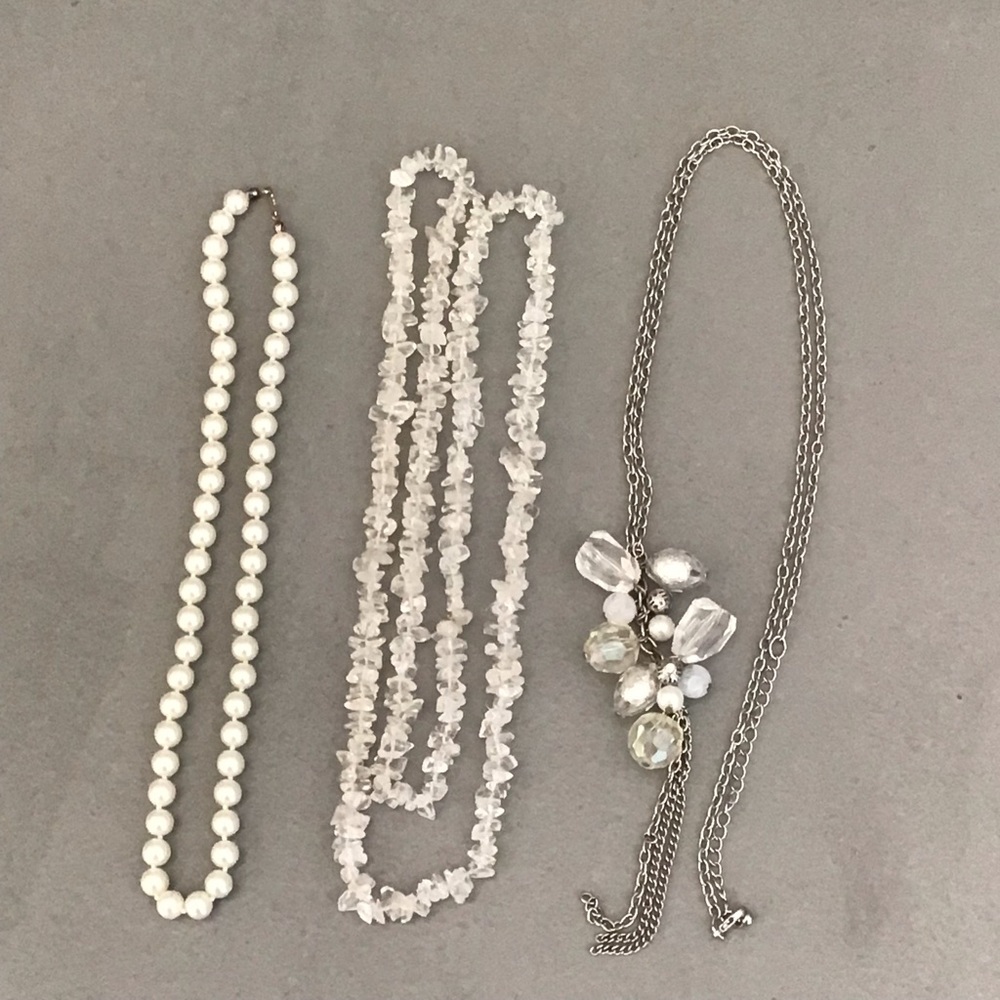 A Trio of White Necklaces!